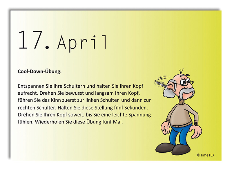 Kalender für die Stimme
