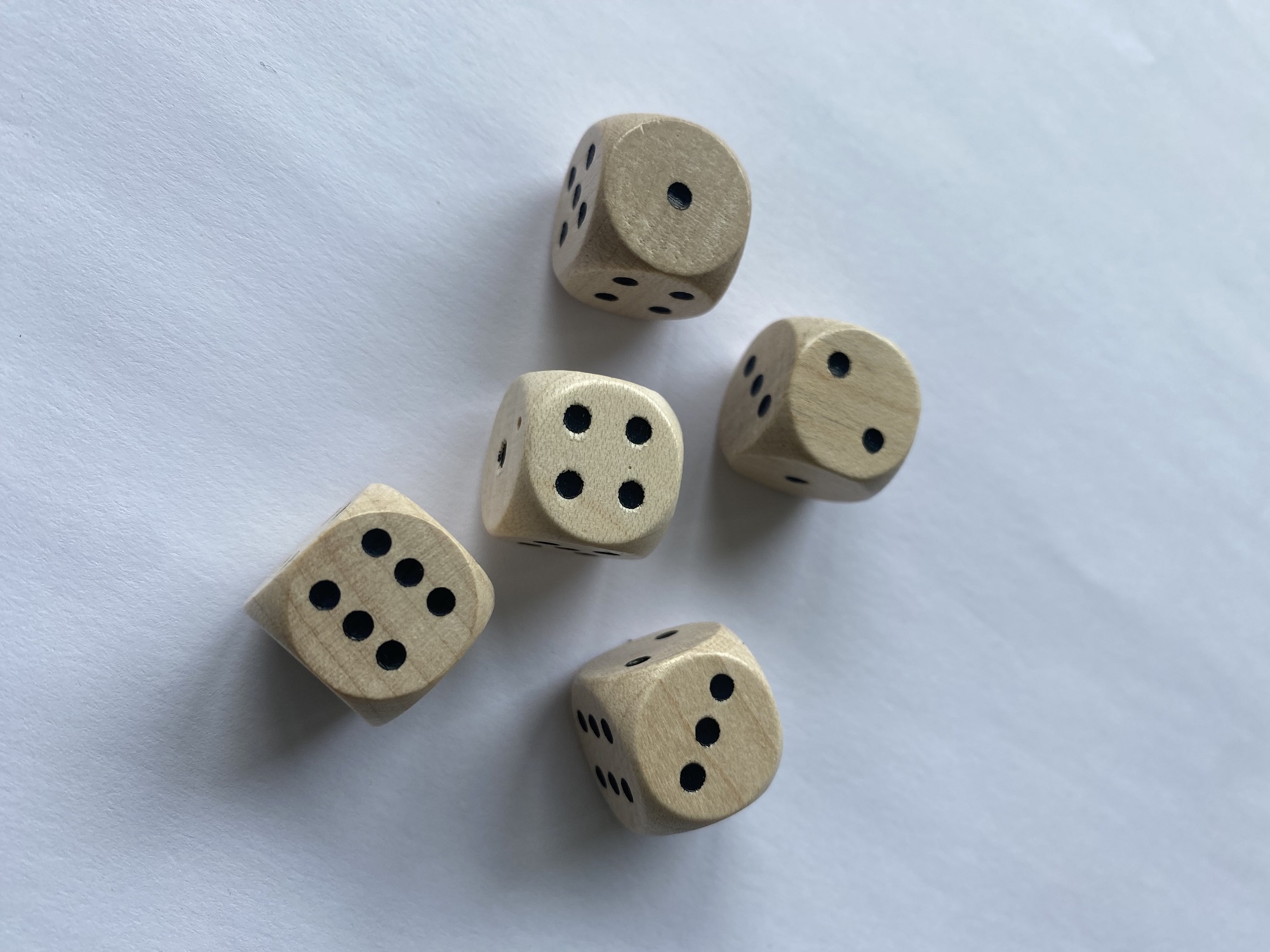 Augenwürfel 1-6 (5 Stück)