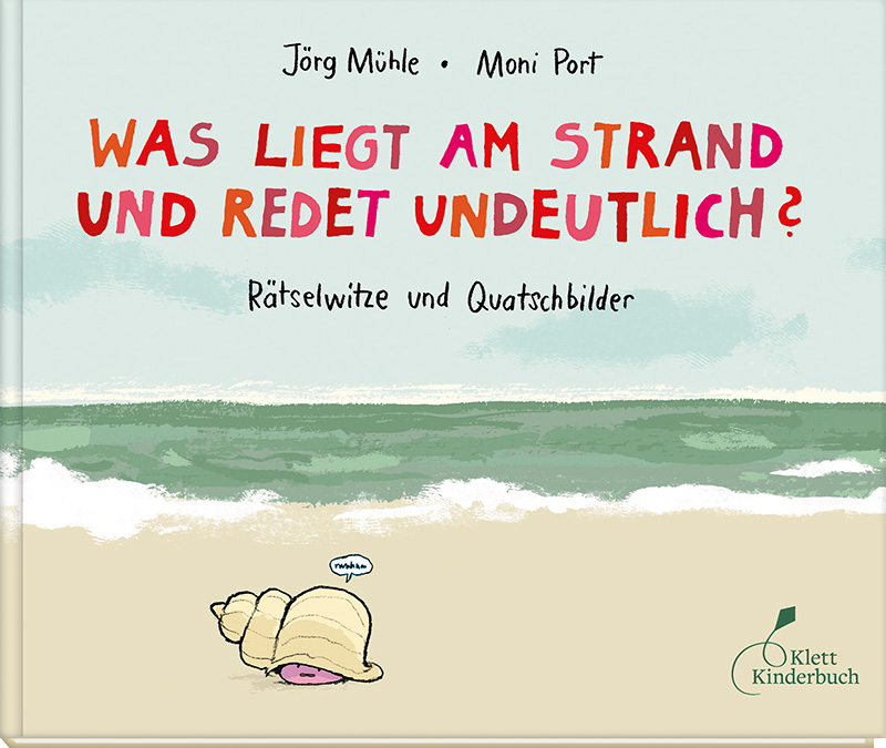 Was liegt am Strand und redet undeutlich?