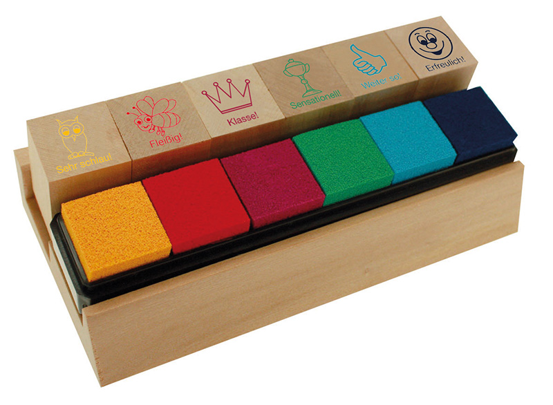 Lob-Stempel 6er-Set