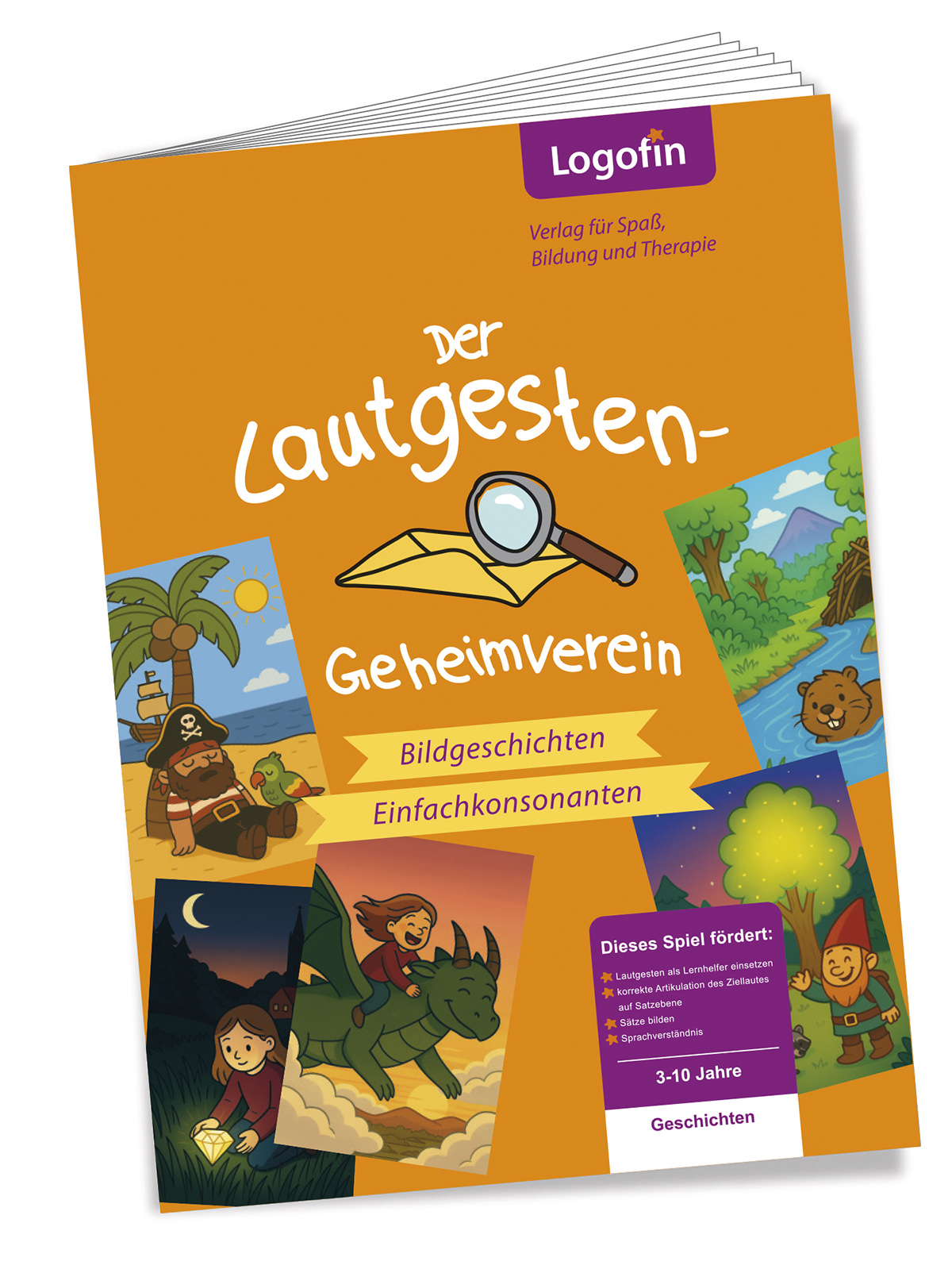 Der Lautgesten-Geheimverein: Bildergeschichten Einfachkonsonanten