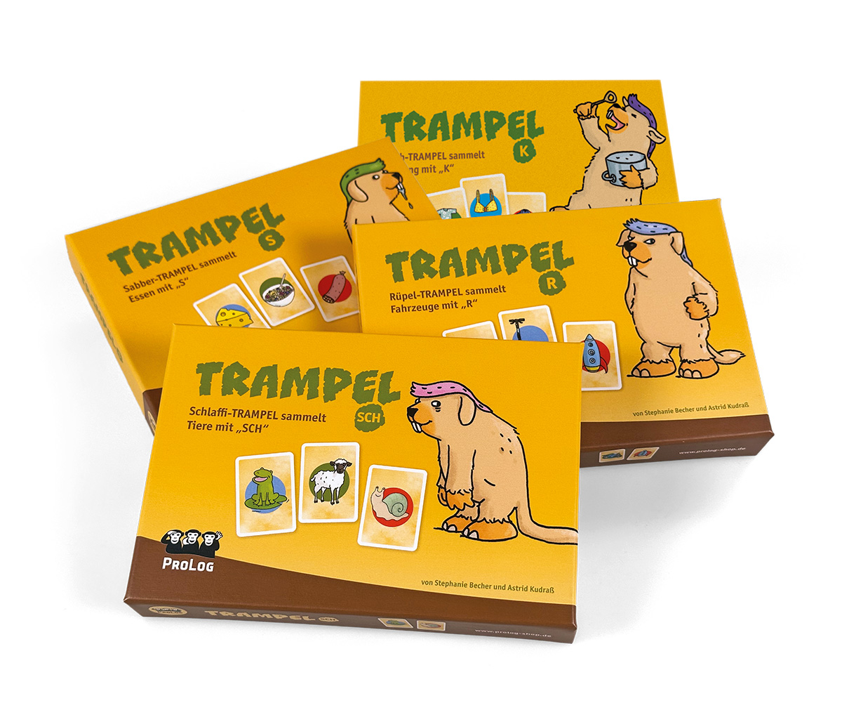 TRAMPEL - Spiele zu den LAUTen im 4er Paket