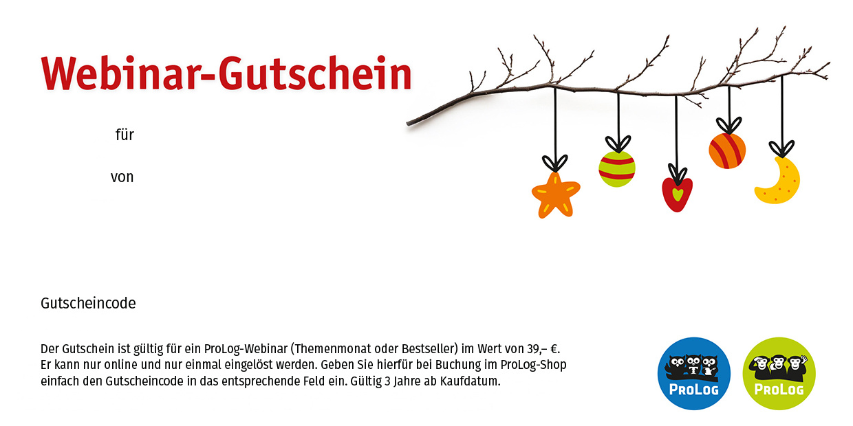 Gutschein für ein Webinar bei ProLog