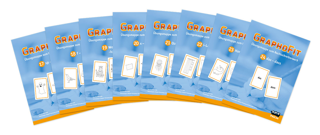 GraphoFit-Übungsmappen-Komplettpaket der 8 Mappen, Nrn. 17-24