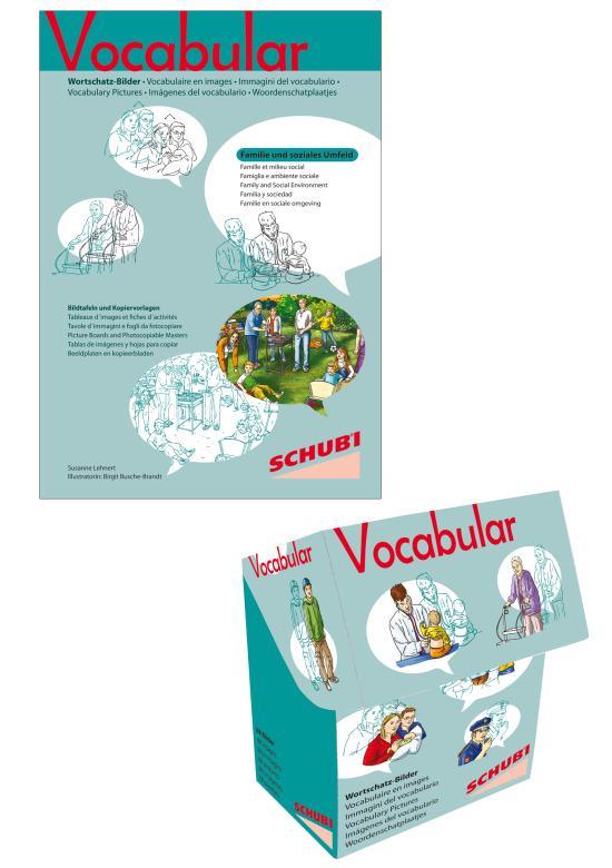 Vocabular Wortschatz-Bildbox & Kopiervorlage im Set: Familie & soziales Umfeld