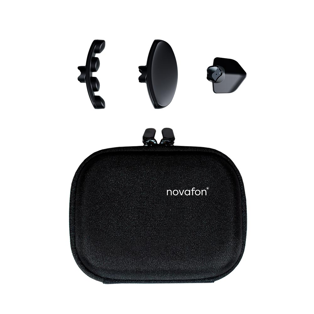 novafon Faszien-Set max | schwarz inkl. Transport Case mini