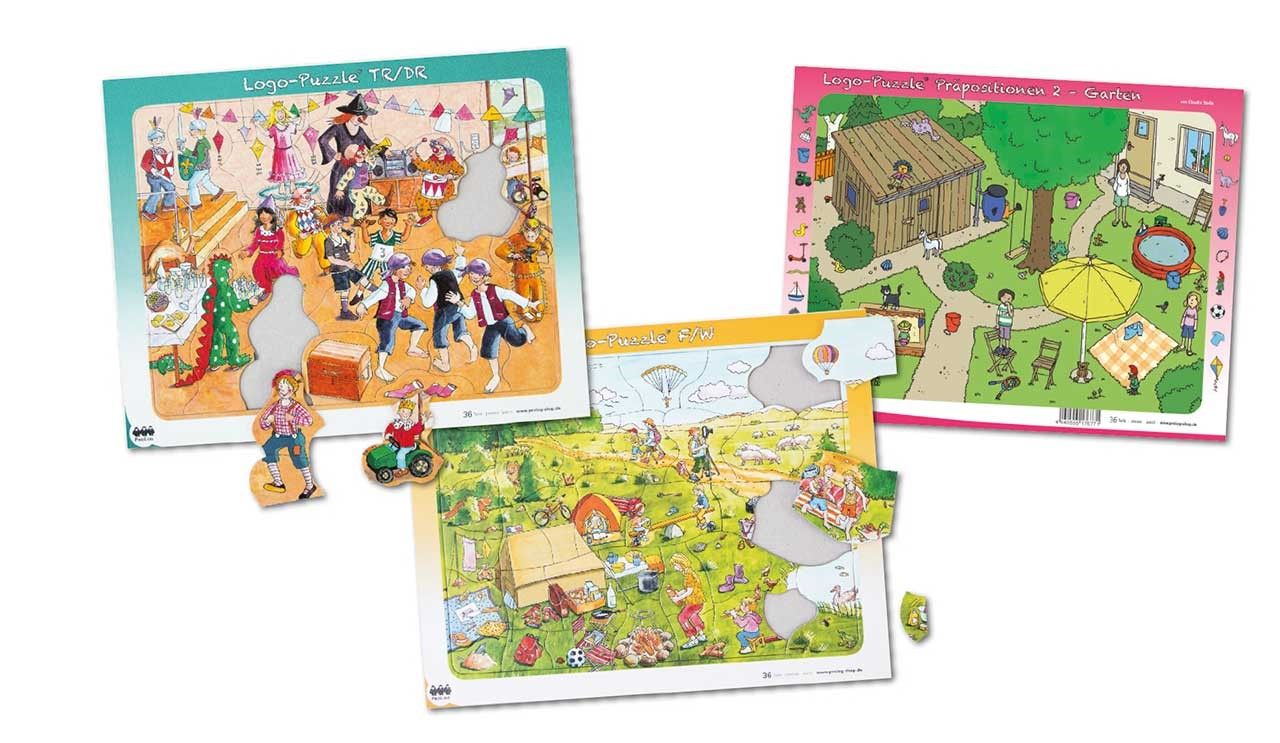 Logo-Puzzles - 3er-Paket nach Wahl