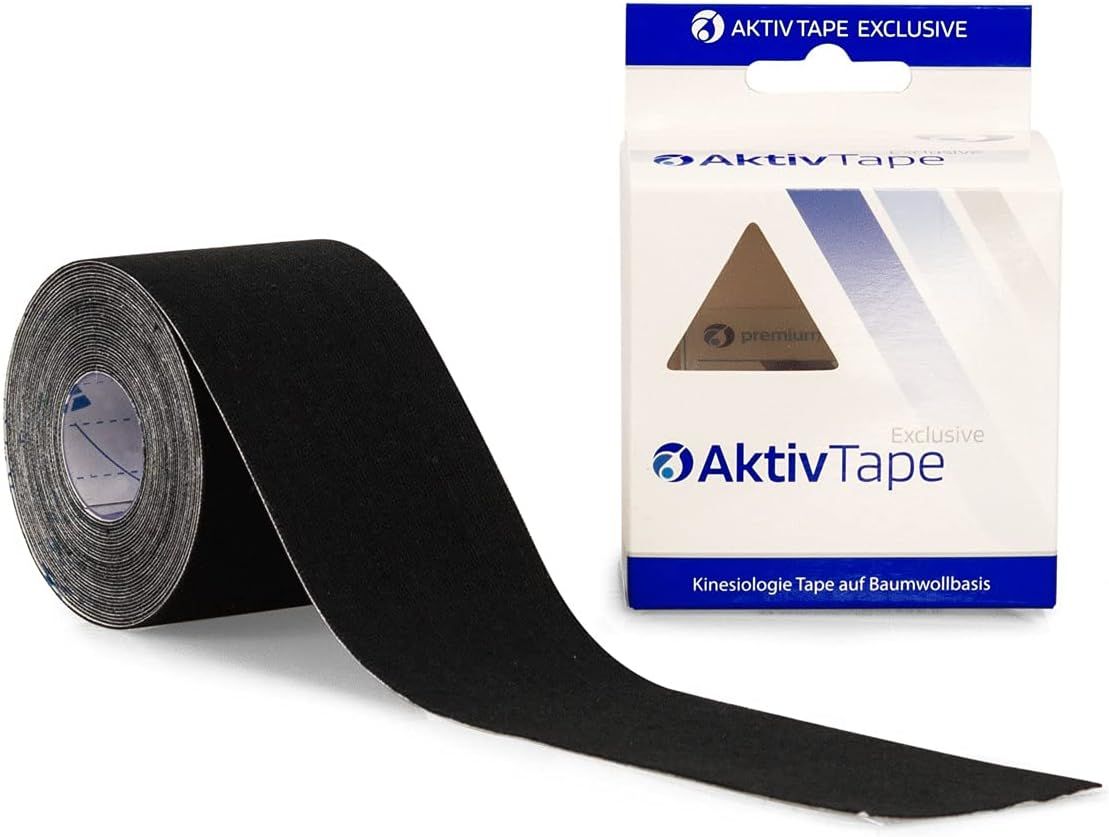 AFH Aktiv Tape® Kinesiologie Tape 5,0 cm x 5 m schwarz