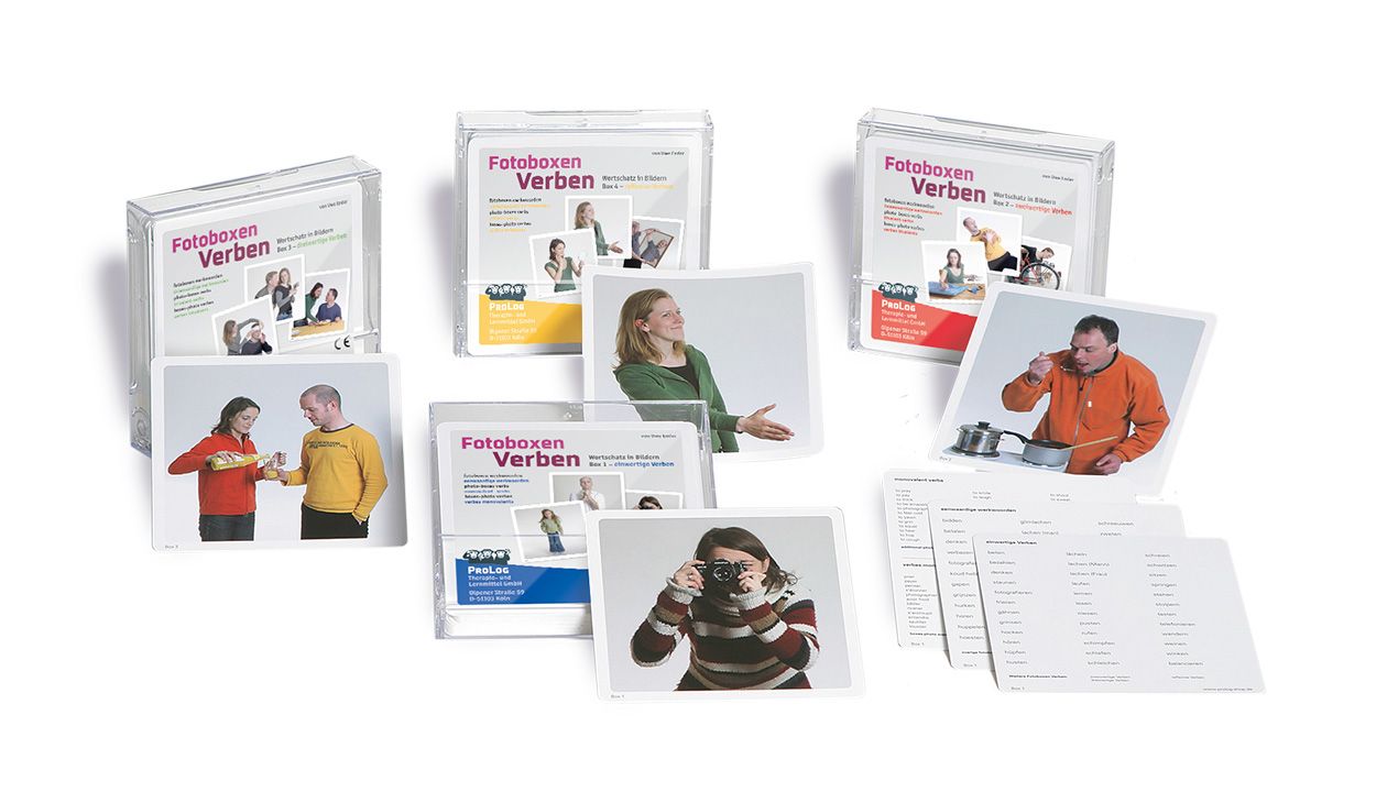 Fotobox Verben - alle 4 im Paket